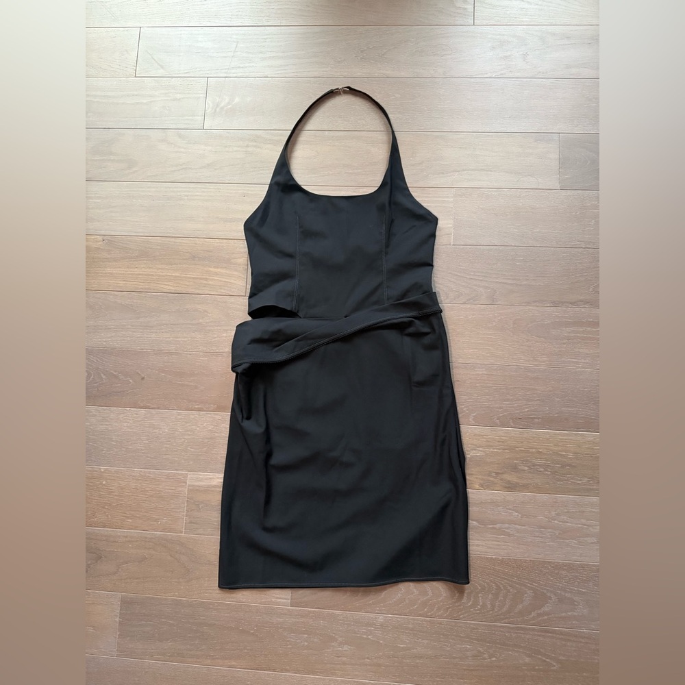 Jacquemus Le Splash Cut Out Black Dress